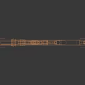 Black Tactical Assault Rifle with Scope Silencer and Grip for Military Tactical Use