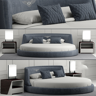 round bed 3d model