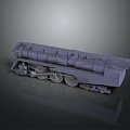 vintage train steam train train carriage locomotive head steam car carriage train vehicle 3d model