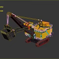 Heavy Duty Yellow Tracked Functional Vehicle With Large Bucket For Industrial Construction Work