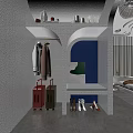 Modern Hotel Guest Room With Unique Ceiling Rock Texture Wall Planet Decoration And Large Bed