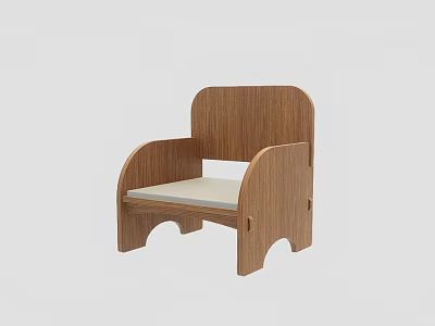 Single sofa 3d model