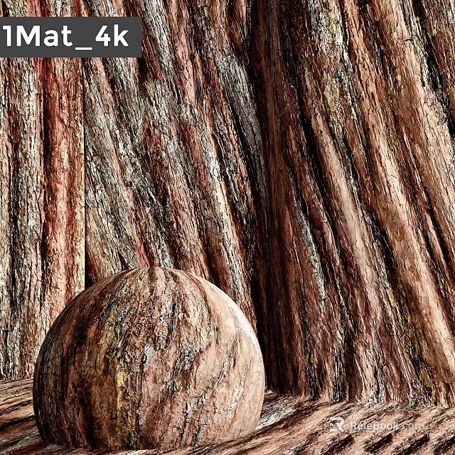 Textured Wooden Component Sphere With Vertical Grain Background And Natural Tones 3d model 