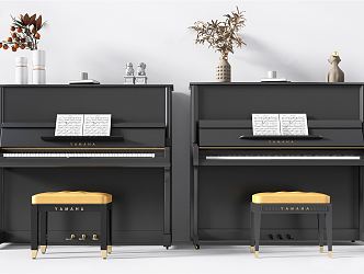 Modern Piano 3d model