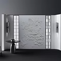 Modern background wall 3d model