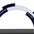 Modern Event Gateway With Blue Curved Design CHRONOS EMPOWERMENT Innovative Exploration