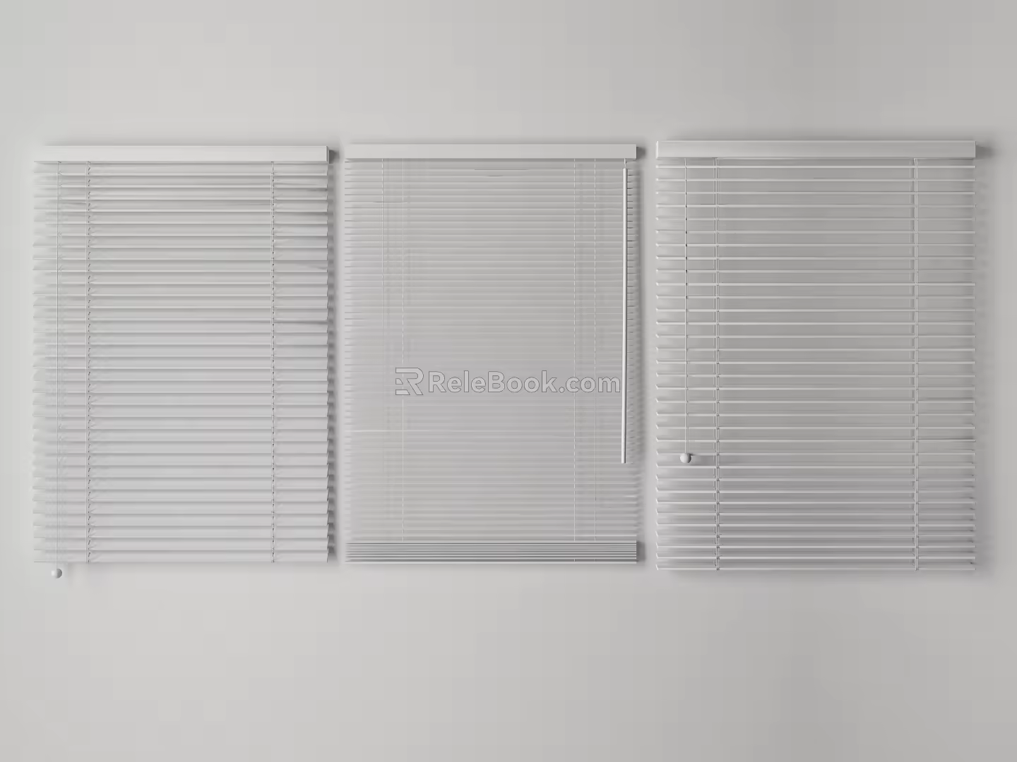 Venetian curtain combination 3d model