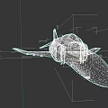 Dark Gray Fighter Jet With Sleek Design Cockpit Aerodynamic Wings And Pointed Nose