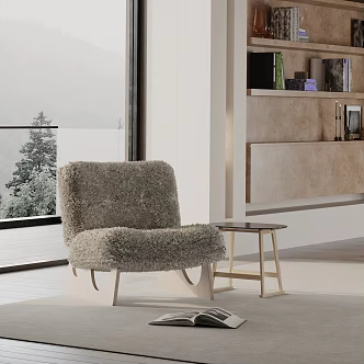 modern leisure chair 3d model