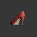Elegant Red Velvet Pointed Toe High Heels Featuring Stiletto Heel And Fashionable Design