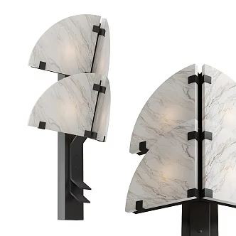 Dione Alabaster modern wall lamp 3d model