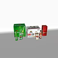 Different Types Of Beer Bottles And Glasses Display With Packaging Boxes