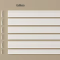 Pollform White Decorative Lines For Interior Design And Architectural Trim 3d model