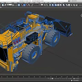 Yellow Heavy Duty Functional Vehicle With Large Bucket And Wheels For Mining Operations
