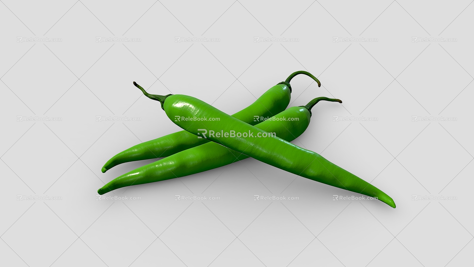 Pepper Green Pepper Cartoon Pepper Vegetable Cartoon Vegetable 3d model