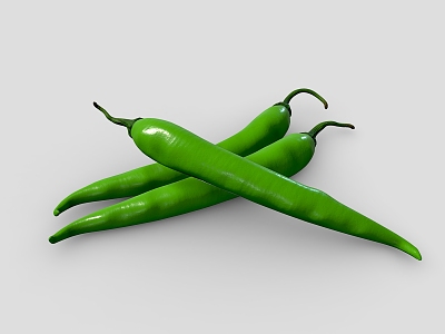 Pepper Green Pepper Cartoon Pepper Vegetable Cartoon Vegetable 3d model