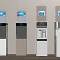 Floor Standing Water Dispensers With Large Water Bottles In Various Styles
