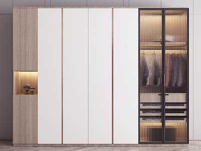 Modern wardrobe 3d model