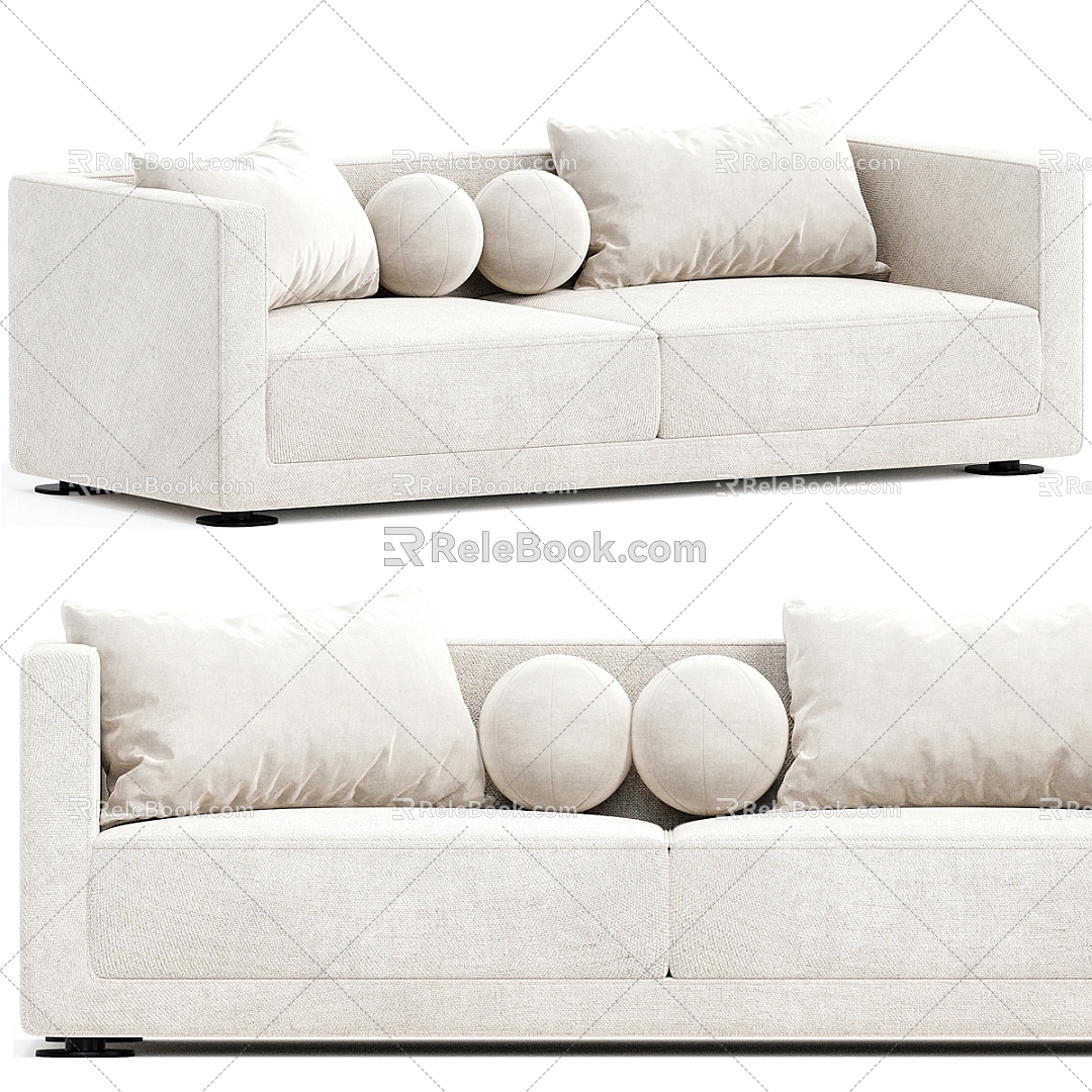 Double sofa 3d model