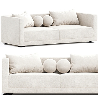 Double sofa 3d model