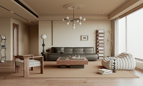 Quiet Living Room Ancient Home Living Room 3d model