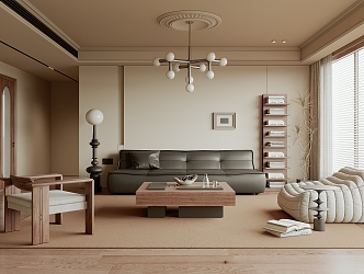 Quiet Living Room Ancient Home Living Room 3d model