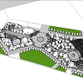 Modern Park 3d model