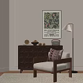 Modern single sofa 3d model