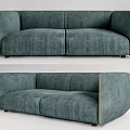 Modern double sofa 3d model