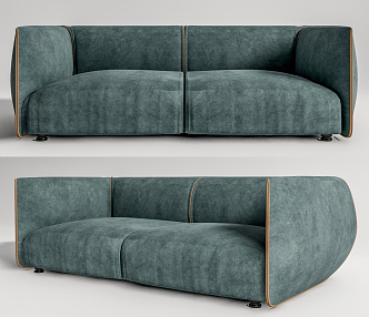 Modern double sofa 3d model