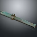 Antique Bronze Cannon Historical Military Weapon With Vintage Design And Rustic Finish