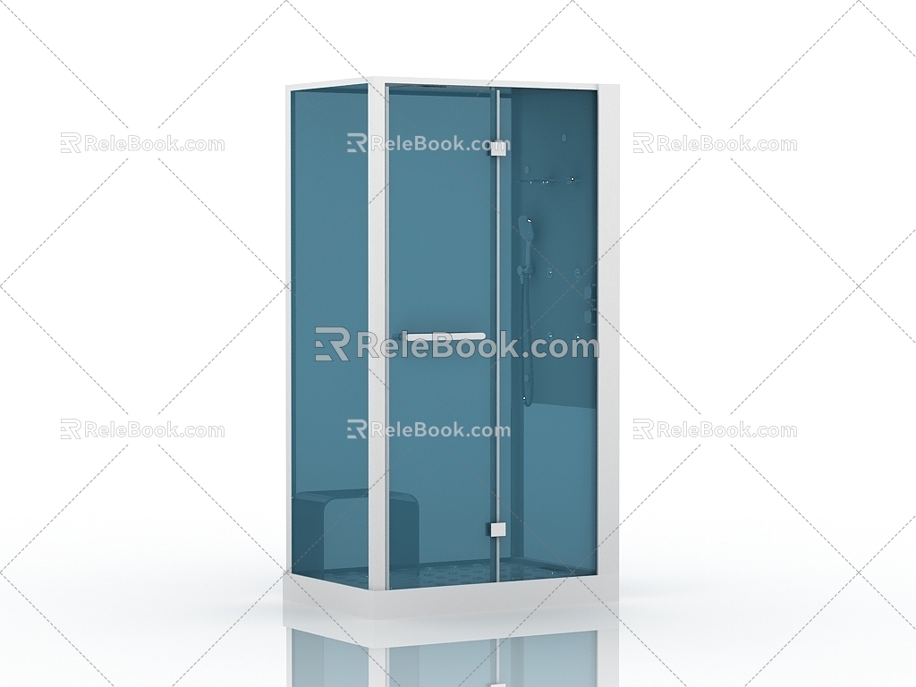 Modern Shower Room Sauna Room 3d model