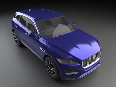 Blue Luxury SUV With Shiny Exterior Sleek Design And Modern Styling 3d model