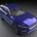 Blue Luxury SUV With Shiny Exterior Sleek Design And Modern Styling
