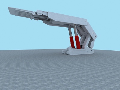 Modern hydraulic support 3d model