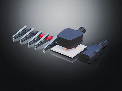 Professional Hardware Tools Set Including Metal Clamps Crimping Tool And Work Mat 3d model