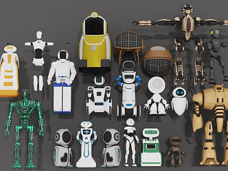 Robot Science Fiction Robot Intelligent Robot Artificial Intelligence Cyberpunk Robot Humanoid Robot 3d model