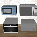 Modern Kitchen Appliances With Microwaves And Ovens In Various Styles And Colors
