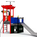 PE slide 3d model