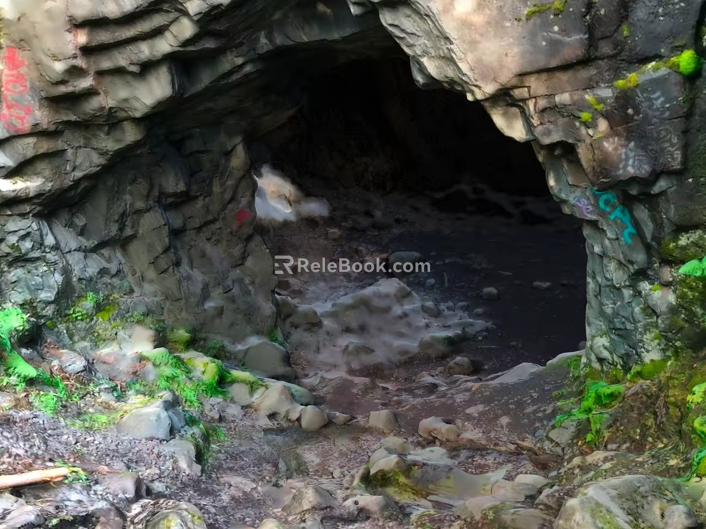 Cave Mountain Cave Realistic 3d model