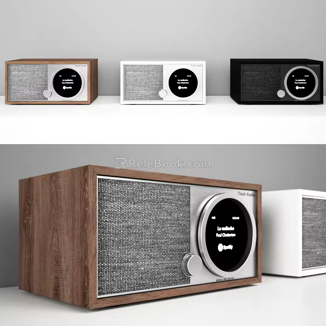 Modern audio sound combination 3d model