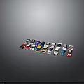 Colorful Toy Cars In Multiple Colors And Styles For Kids Play And