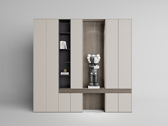 Modern Entrance Cabinet Simple Entrance Cabinet 3d model