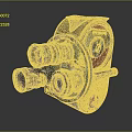 Vintage Movie Camera With Multiple Lenses And Retro Mechanical Design