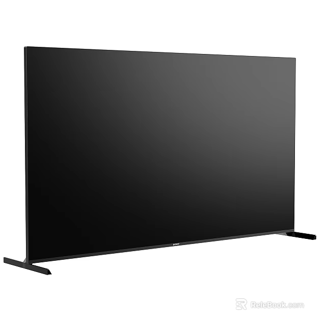 Modern Large Screen TV With Sleek Stand And High Definition 3d model