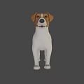 3D Rendered Jack Russell Terrier Dog With White And Brown Coat Standing Pose