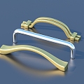 Door handle hardware 3d model