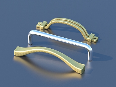 Door handle hardware 3d model