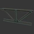 Heavy Duty Industrial Metal Bracket With Triangular Support Structure For Construction