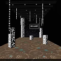 Engagement Congratulations US State Celebration With Illuminated Pillars Lighting Effects And Carpet Patterns